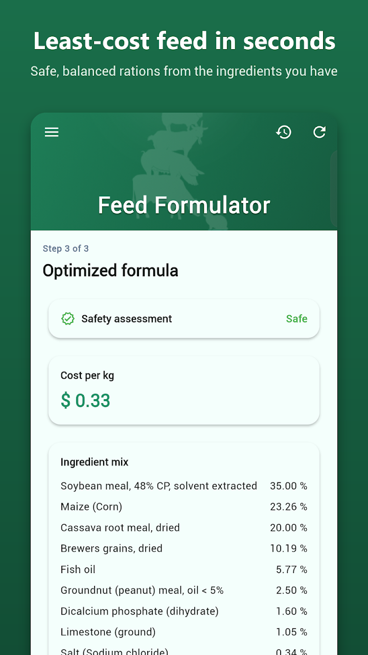 Feed Estimator: Farm Manager screenshot