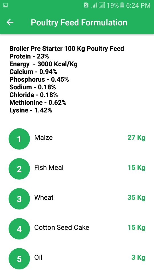 Poultry Feed App - Low Cost Fe screenshot