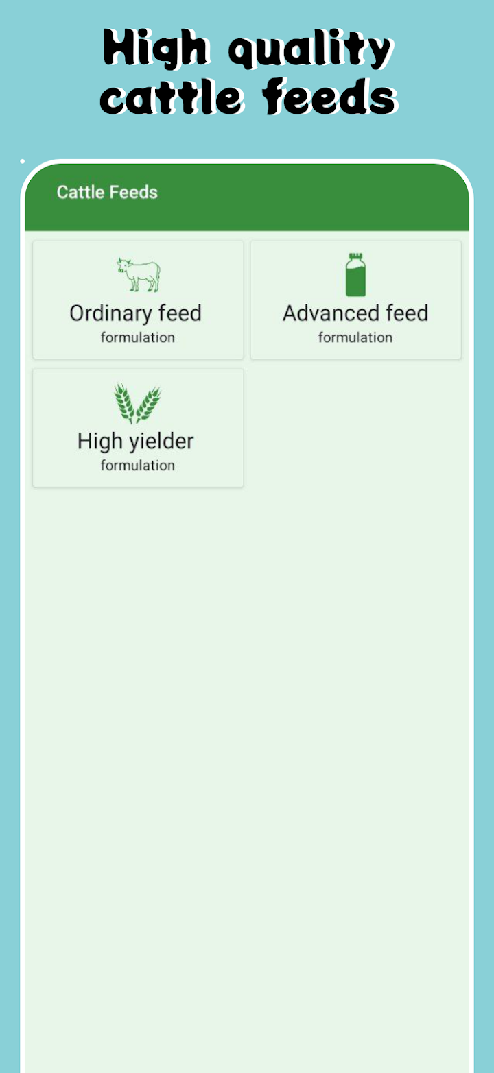 Livestock Feed Formulation App screenshot