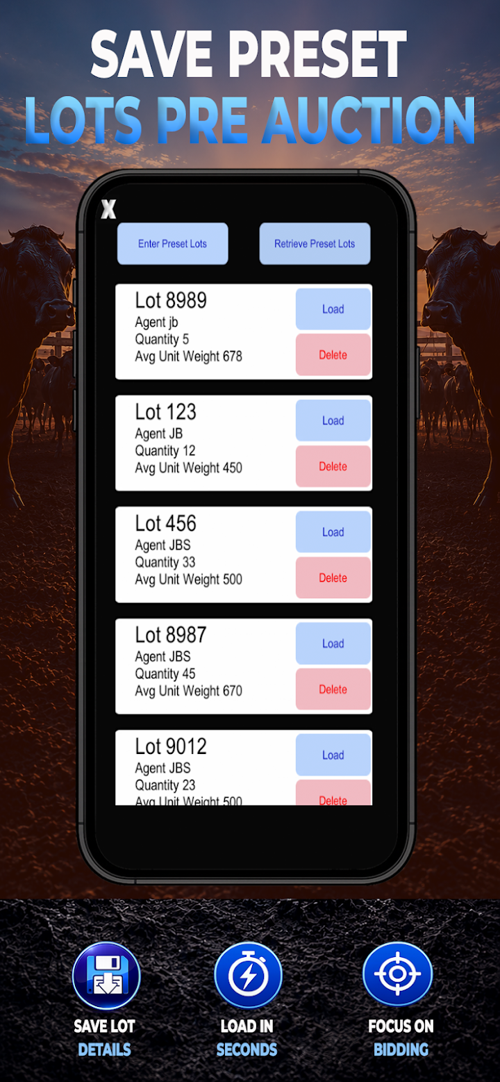 Livestock Auction Calculator screenshot