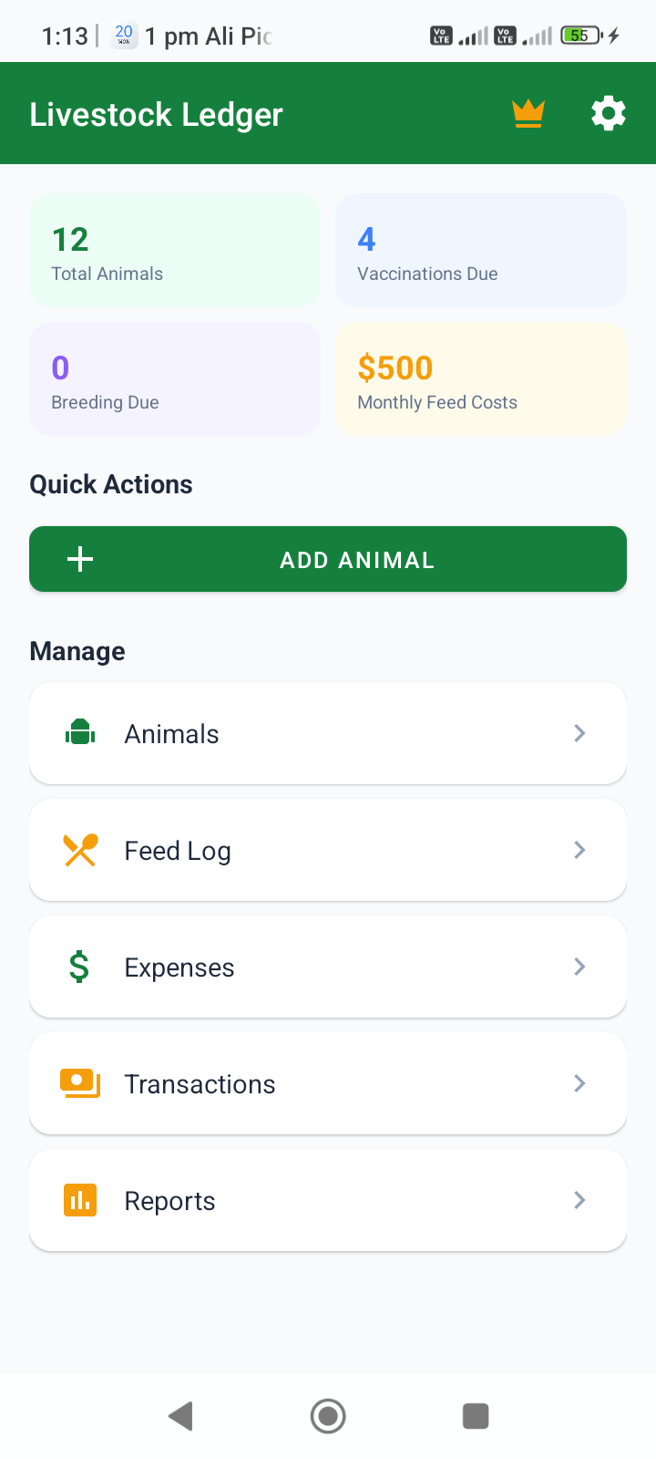 Livestock Ledger: Herd Manager screenshot