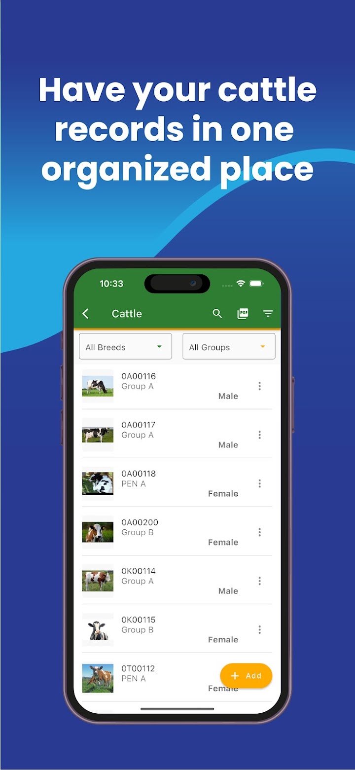 My Cattle Manager - Farm app screenshot