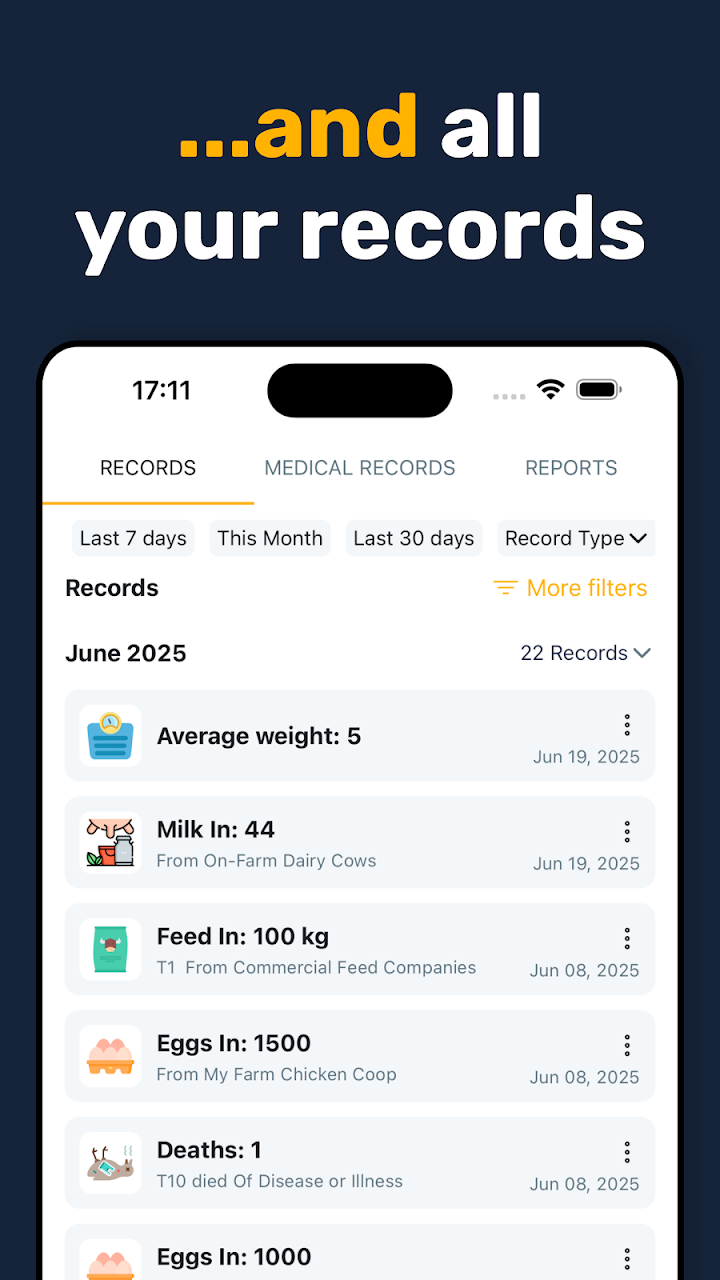 Livestock Manager Farm Tracker screenshot