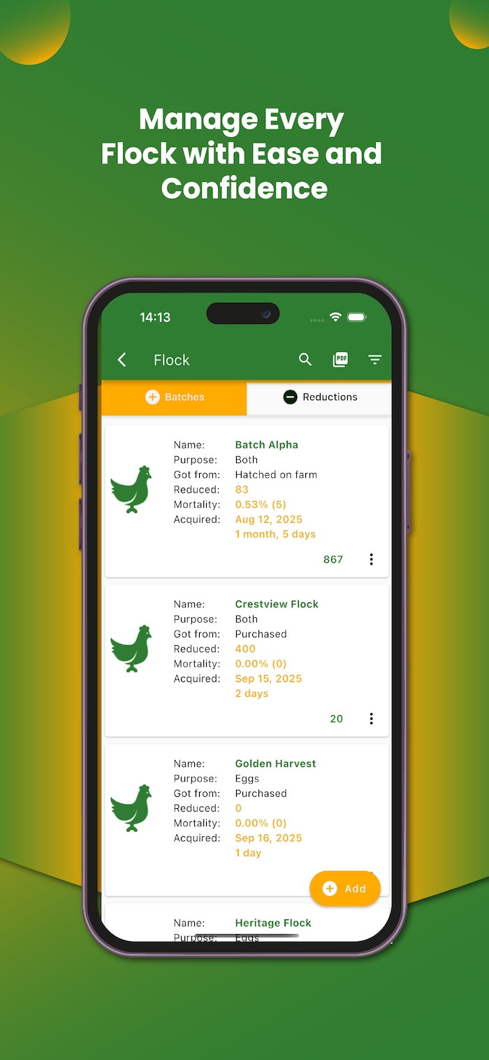 My Poultry Manager - Farm app screenshot