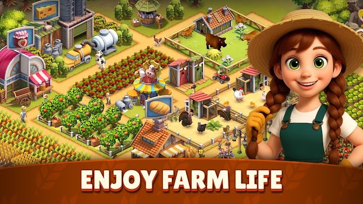Animal Farm Life: Town Farming screenshot