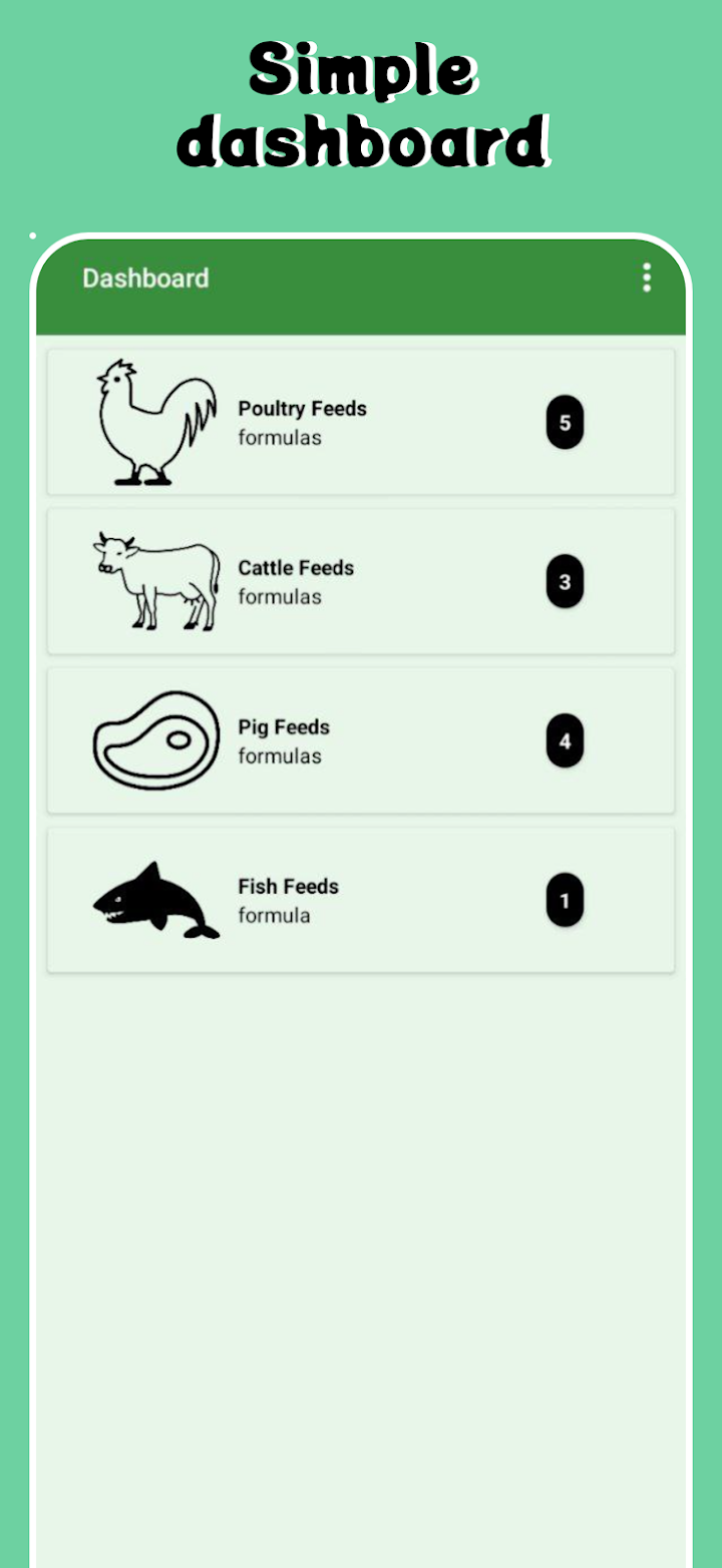 Livestock Feed Formulation App screenshot