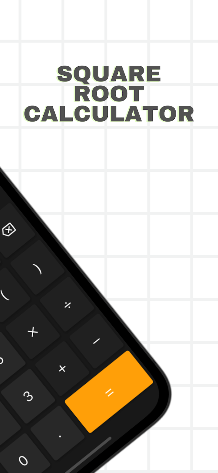 Simple square root calculator screenshot