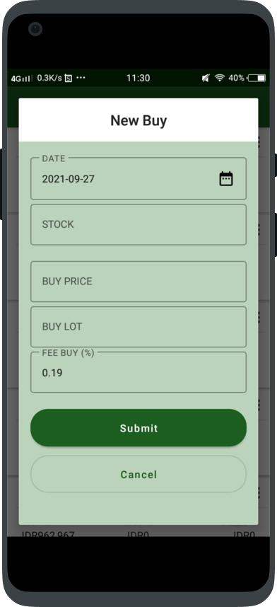 Stock Calculator screenshot