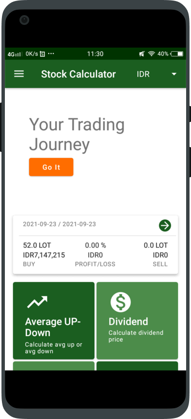Stock Calculator screenshot