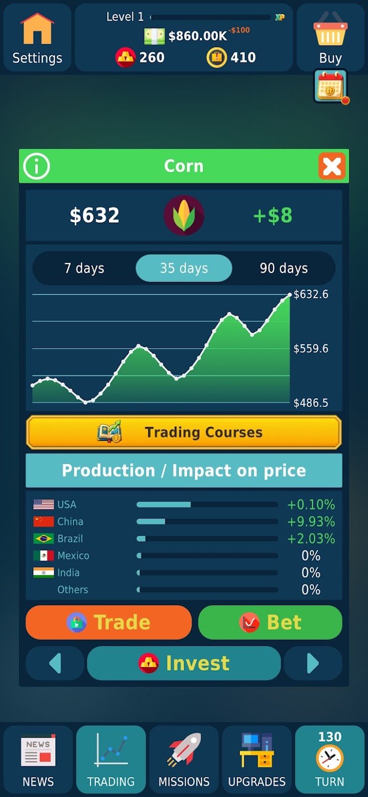Stock Exchange Game Simulator screenshot