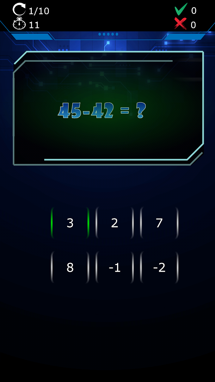Mental arithmetic for adults screenshot