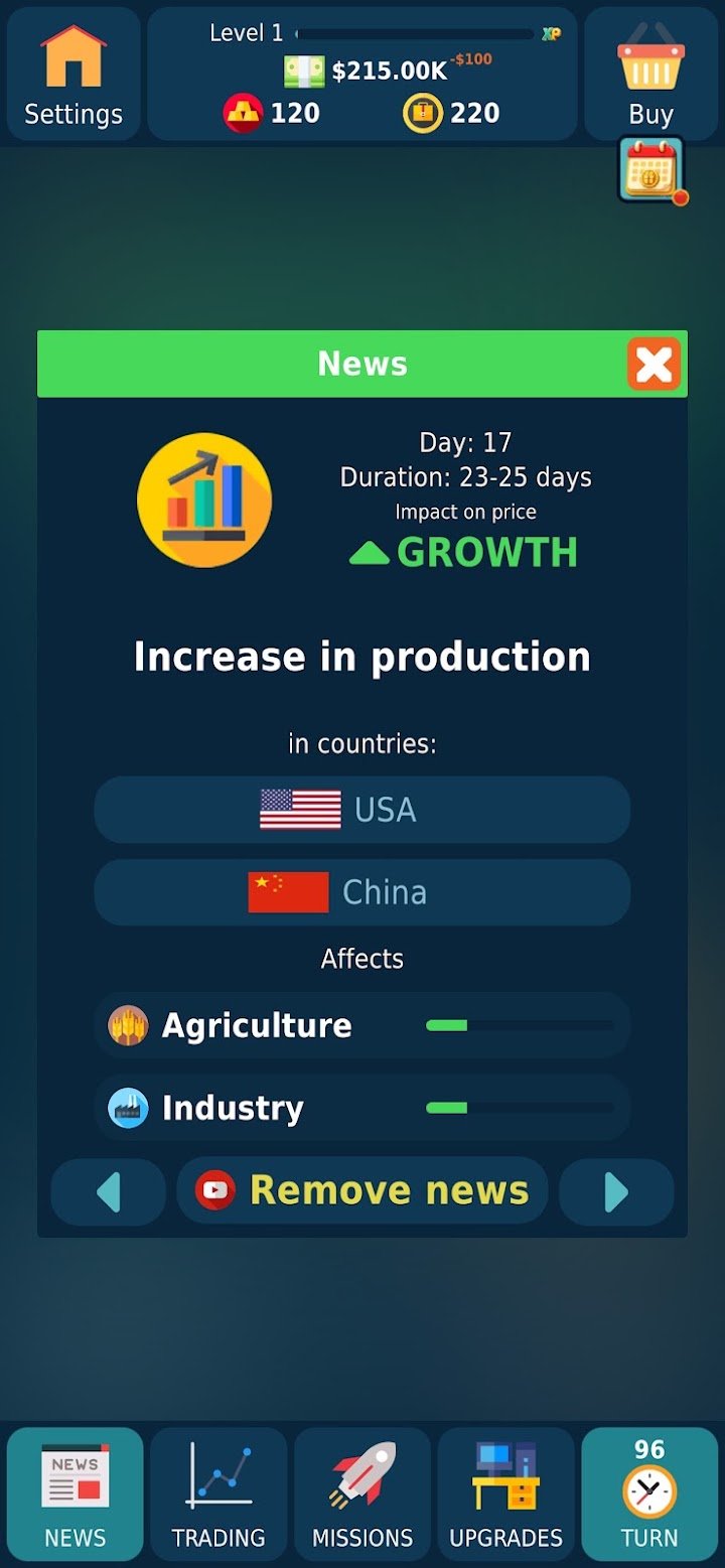 Stock Exchange Game Simulator screenshot