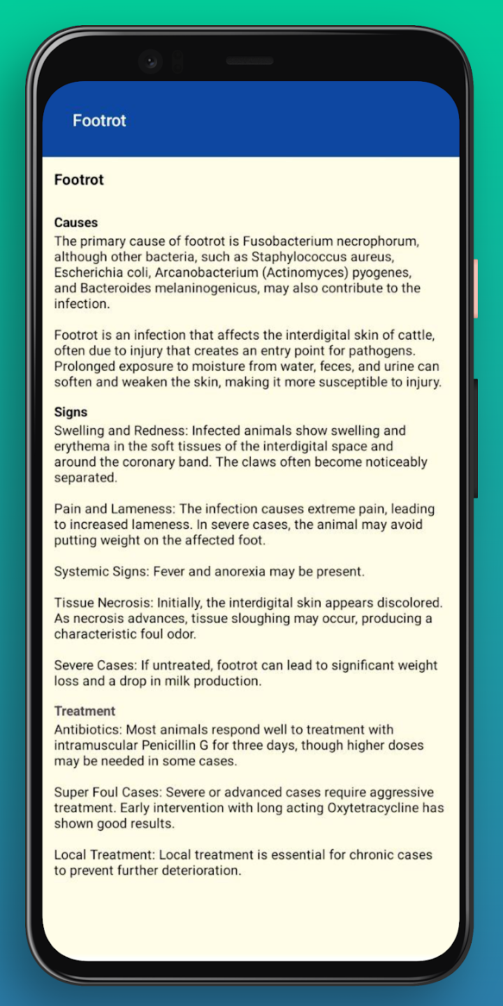 Cattle Diseases And Treatment screenshot