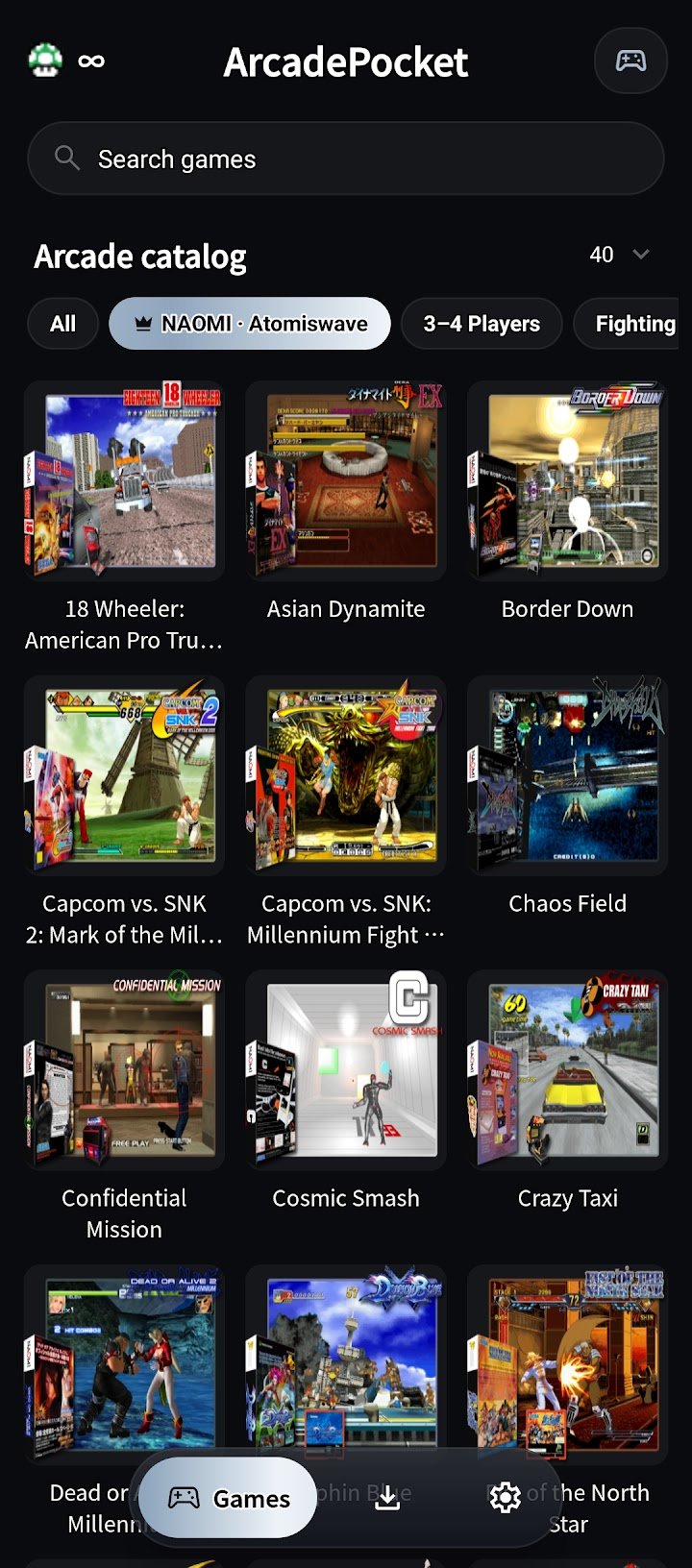 ArcadePocket screenshot